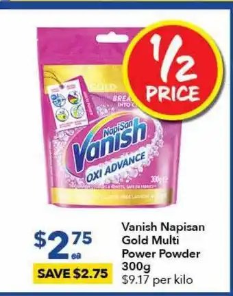 Ritchies Vanish napisan gold multi power powder offer