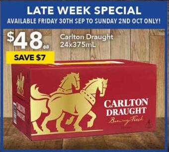 Ritchies Carlton draught offer