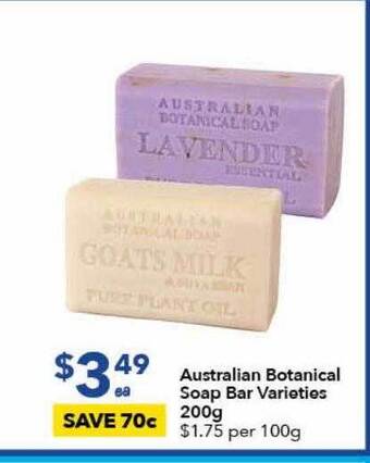 Ritchies Australian botanical soap bar offer
