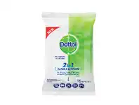 Pharmacy4Less Dettol 2 in 1 Antibacterial Hands & Surface Wipes 15 Pack offer