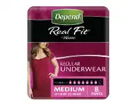 Cincotta Chemist Depend Real Fit for Women Underwear Medium 8 Pack offer