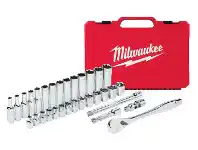 Repco Milwaukee 3/8" Dr. 32 Pc Ratchet & Socket Set offer