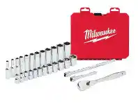 Repco Milwaukee 1/4" Dr. 28 Pc Ratchet & Socket Set offer