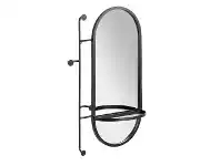 LivingStyles Doria Metal Frame Wall Mirror with Hanger, 82cm offer