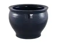 LivingStyles Salvador Ceramic Planter, Navy offer