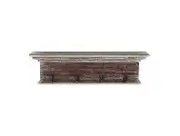 LivingStyles Halifax Mahogany Timber Coat Rack, 70cm, Washed Brown offer