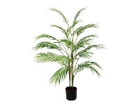 LivingStyles Glamorous Fusion Potted Artificial Golden Cane Palm Tree, 110cm offer