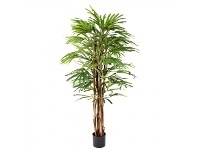 LivingStyles Glamorous Fusion Potted Artificial Rhapis Palm Tree, 140cm offer