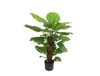 LivingStyles Glamorous Fusion Potted Artificial Pothos on Pole, 92cm offer