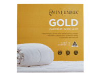 Harris Scarfe Minijumbuk Gold 450GSM Australian Wool Quilt offer