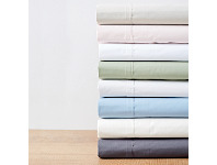 Harris Scarfe Linen House 300 Thread Count Cotton Percale Fitted Sheet offer