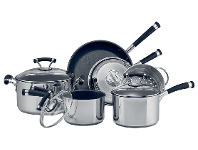 Harris Scarfe Circulon 6pc Contempo Stainless Steel Cookset offer