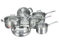 Harris Scarfe Scanpan 6pc Impact Stainless Steel Cookset offer