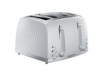 Harris Scarfe Russell Hobbs Honeycomb 4 Slice Toaster White offer