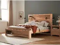 Snooze Oxford Queen Bed Frame with LED Lights and USB Pack offer