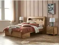 Snooze Clovelly Feature Queen Headboard with LED Lights and 2 Drawer Base offer