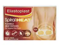 Elastoplast Spiral Heat Patches Back & Neck 12 Hour 3 Patches