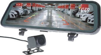 Autobarn Gator 9” clip on rearview mirror with reverse & live stream camera included offer