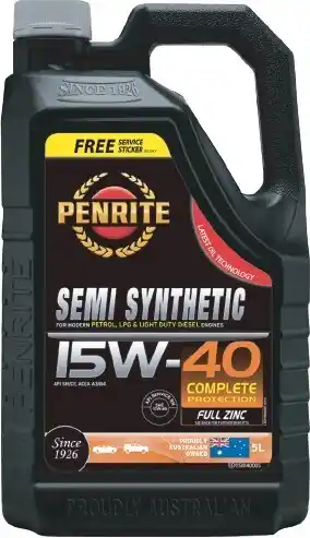 Autobarn Penrite semi synthetic 15w40 5lt offer