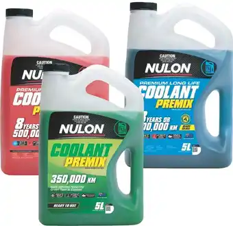Autobarn 25% off nulon long life coolant pre-mix 5lt offer