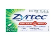 ePharmacy Zyrtec 10mg 70 Tablets Exclusive Size offer