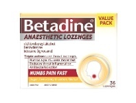 Chemist Warehouse Betadine Anaesthetic Lozenges Honey & Lemon 36 Pack offer