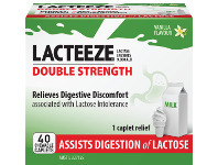 Lacteeze Double Strength 40 Chewable Caplets