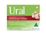 Ural Cranberry Effervescent Powder 28 Sachets