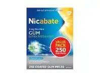 My Chemist Nicabate Gum 2mg Extra Fresh Mint 250 Pieces offer