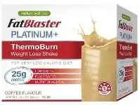 Chemist Warehouse Naturopathica FatBlaster Platinum+ ThermoBurn Weight Loss Shake Coffee 14 x 50g Sachets offer