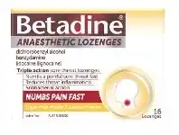 PharmaSave Betadine Anaesthetic Sore Throat Honey and Lemon 16 Lozenges offer