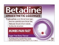 PharmaSave Betadine Anaesthetic Sore Throat Berry 16 Lozenges offer