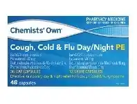 PharmaSave Chemists’ Own Cough, Cold & Flu Day/ Night PE 48 Capsules offer
