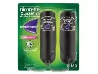 PharmaSave Nicorette QuickMist Cool Berry Spray Duo Pack 2 x 150 Sprays offer