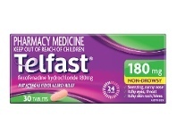 PharmaSave Telfast Hayfever Allergy Relief 180mg 30 Tablets offer