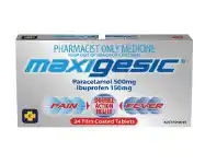 Terry White Maxigesic Paracetamol 500mg + Ibuprofen 150mg 24 Tablets offer