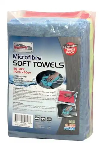 Autopro Streetwize microfibre cloths 36 pack offer