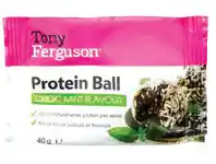 Terry White Tony Ferguson Protein Ball Mint 40g offer