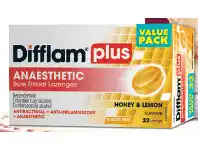 Chemist Discount Centre Difflam Plus Anaesthetic Sore Throat Lozenges Honey & Lemon 32 Pack offer