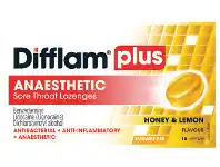 Ramsay Pharmacy Difflam Plus Anasthetic Lozenges 16 Pack - Honey & Lemon offer