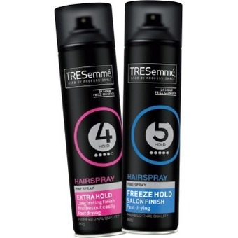 Tresemmé extra or freeze hold hairspray 360g
