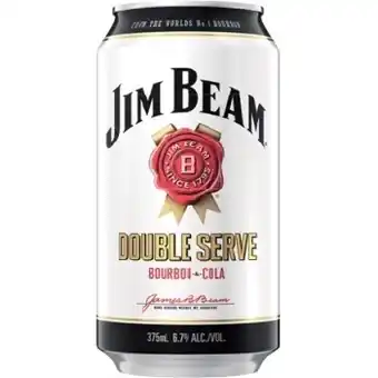 IGA Jim beam white double serve 6 pack offer