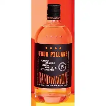IGA Four pillars rare or bandwagon zero alcohol removed gin 700ml offer