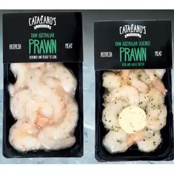IGA Catalano’s raw or herb & garlic prawn meat 200g offer