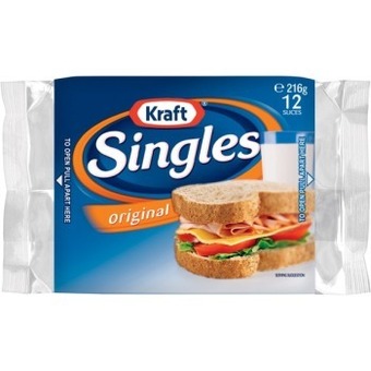 IGA Kraft cheese singles original 216g offer