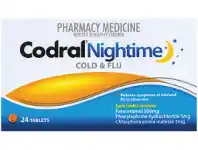 Codral PE Cold & Flu Nightime Tablets 24 Pack