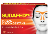 Sudafed PE Nasal Decongestant 24 Tablets