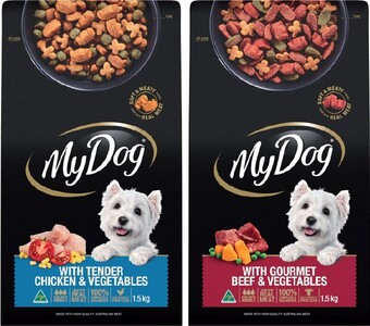 IGA My dog dry dog food 1.5kg selected varieties offer