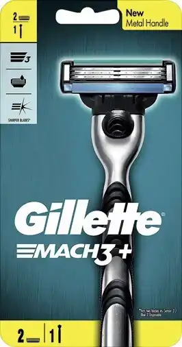 IGA Gillette mach 3+ razor 2 up 1 pack offer