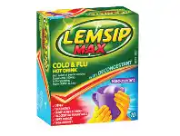 Pharmacy4Less Lemsip Max Cold & Flu with Decongestant Blackcurrant 10 Pack offer